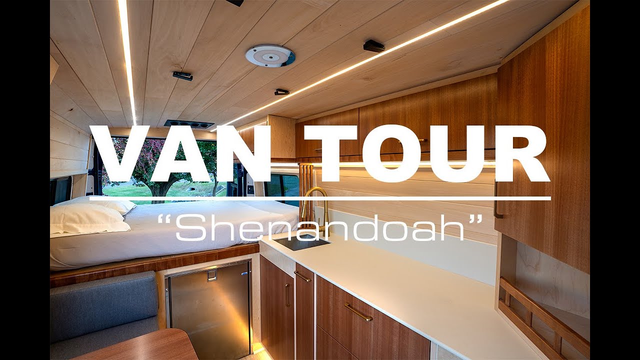 VAN TOUR | Stunning Off-Grid Van | HIDDEN SHOWER | Luxury Tiny Home | BEST VANLIFE SETUP | OGA VANS