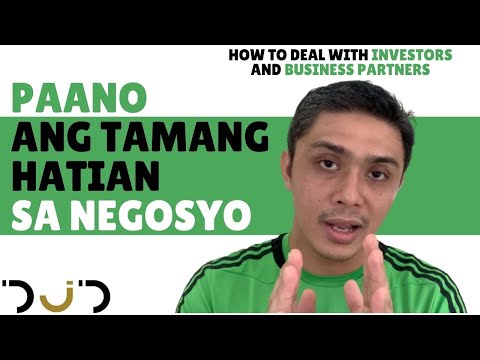 PAANO ANG TAMANG HATIAN SA NEGOSYO | How to Deal with Investors and Business Partners Profit Sharing