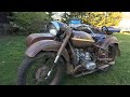 Starting 1969 soviet motorcycle “Ural”- COOL SOUND