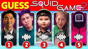 Guess Squid Game 2 Characters by Voice & Emojis ~ Squid Game Season 2 Quiz | Thanos, Player 456