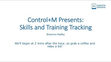 Control+M Presents:  Plex Skills and Training Module