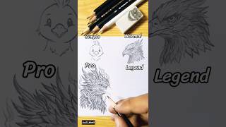 How to Draw Phoenix 🐦‍🔥 | Simple,Normal,Pro,Legend | #drawing #anime #shorts #viral