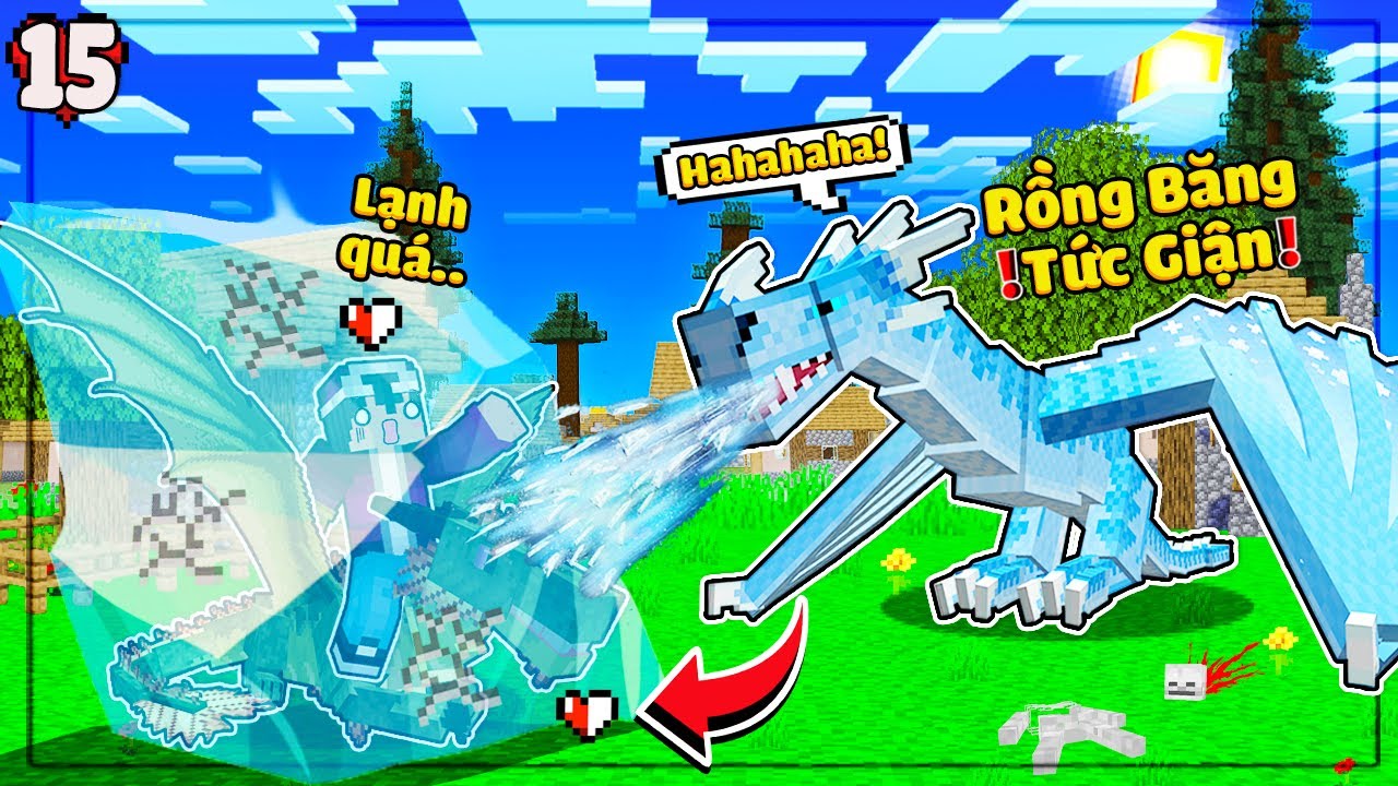 MINECRAFT RỒNG SINH TỒN *TẬP 15 | LỘC ĐI CÀ KHỊA RỒNG BĂNG 1000 TUỔI😂 ...