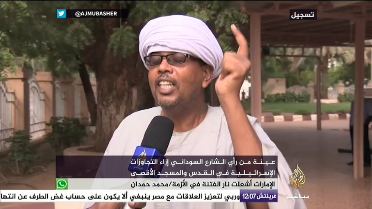 استطلاع آراء الشارع السوداني والمصري بشأن الانتهاكات الإسرائيلية في المسجد الأقصى