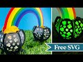 DIY Rainbow Craft 🌈 Shamrock Lantern for St Patrick's Day