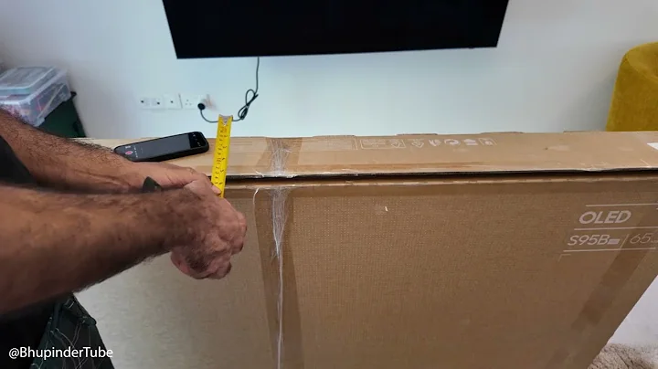 Samsung S95B 65" TV Box Size! Will it fit in your car?