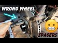 Great way for wheels to fall off wheel spacer ford mustang gt