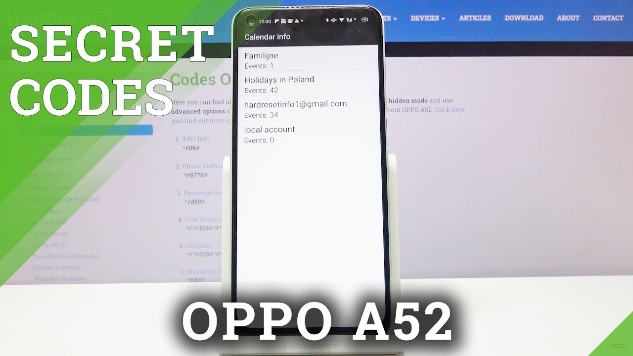 How to Use Secret Codes in Oppo A52 - Enter Hidden Menu / Test Mode ...