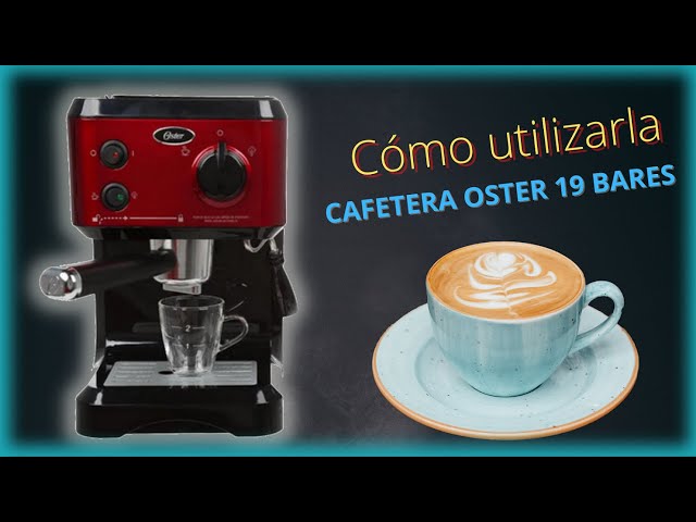 Oster - Con la Cafetera Oster® para espresso y cappuccino roja de 19 bares,  prepara de manera rápida y eficaz el tipo de café que quieras: café molido  o cápsulas para espresso.