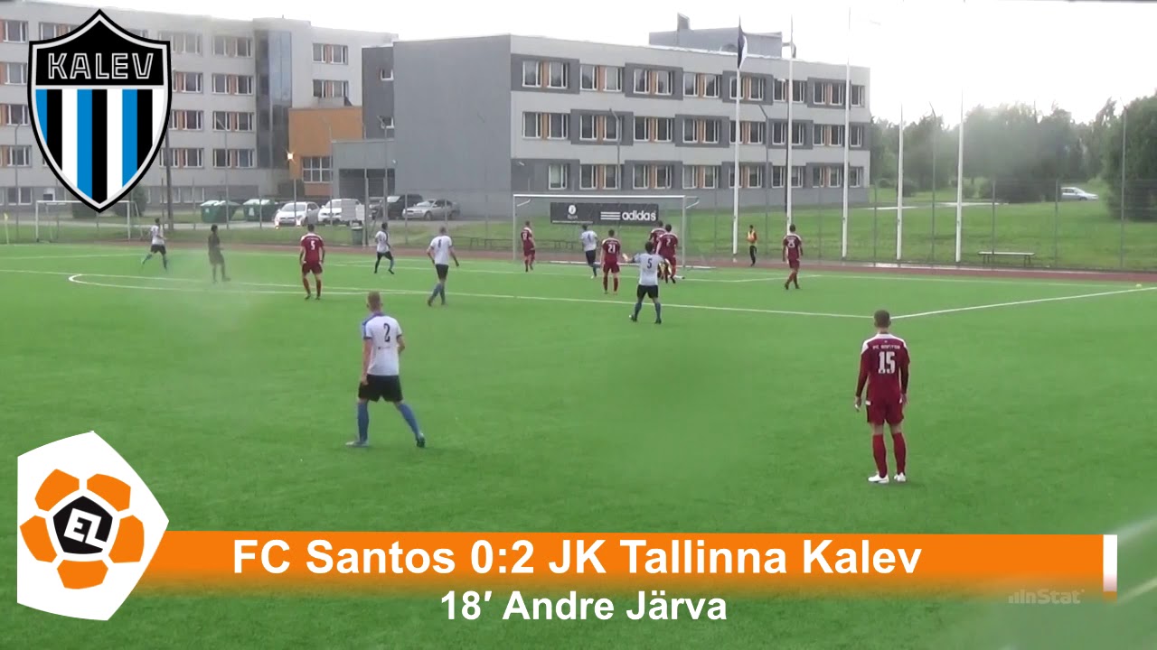 Esiliiga Xxii Voor Tartu Fc Santos 4 5 Jk Tallinna Kalev Youtube