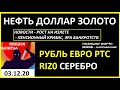 НЕФТЬ.ДОЛЛАР.ЗОЛОТО.НОВОСТИ. РУБЛЬ.ЕВРО.РТС.RIZ0. СЕРЕБРО. Трейдинг.Теханализ. 03 Декабрь 2020