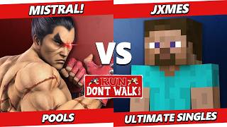 Run, Don't Walk - Mistral! (Kazuya) Vs. Jxmes (Steve) Smash Ultimate - SSBU