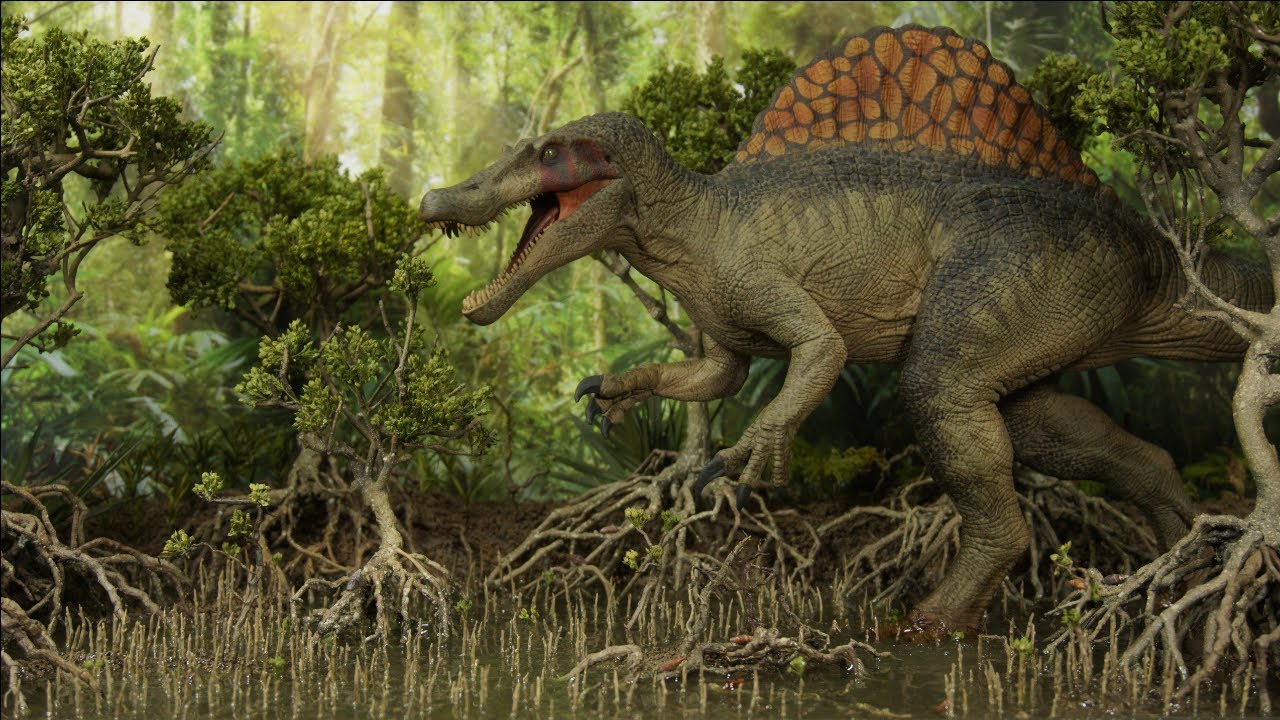 Создание идеальной диорамы спинозавра — юрское мангровое болото