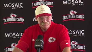 Full news conference: Chiefs head coach Andy Reid speaks after first full-team training camp session