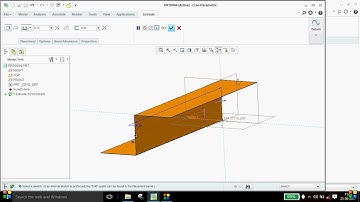 CREO SHEETMETAL: extrude,planar,flat and flange in sheet metal