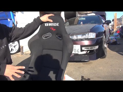 S14 Silvia] Bucket seat and knuckle replacement [Y-kun③