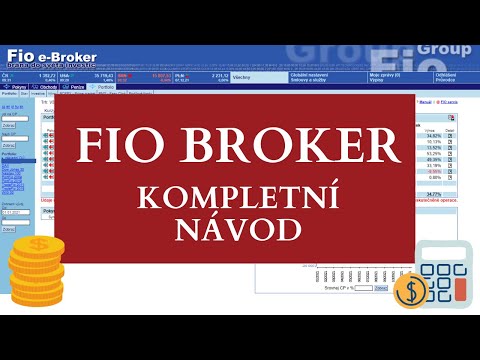 FIO BROKER: KOMPLETNÍ NÁVOD (přihlášení, převod měn, pokyny, výpisy,...)