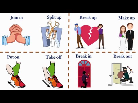 Common Opposite Phrasal Verbs | Opposite Phrasal Verbs - Opposite Words