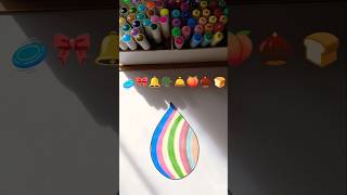 Realx and color 🍞🧅🌰🍑🛎🪖🔔 #asmr #coloring #relaxing #satisfying