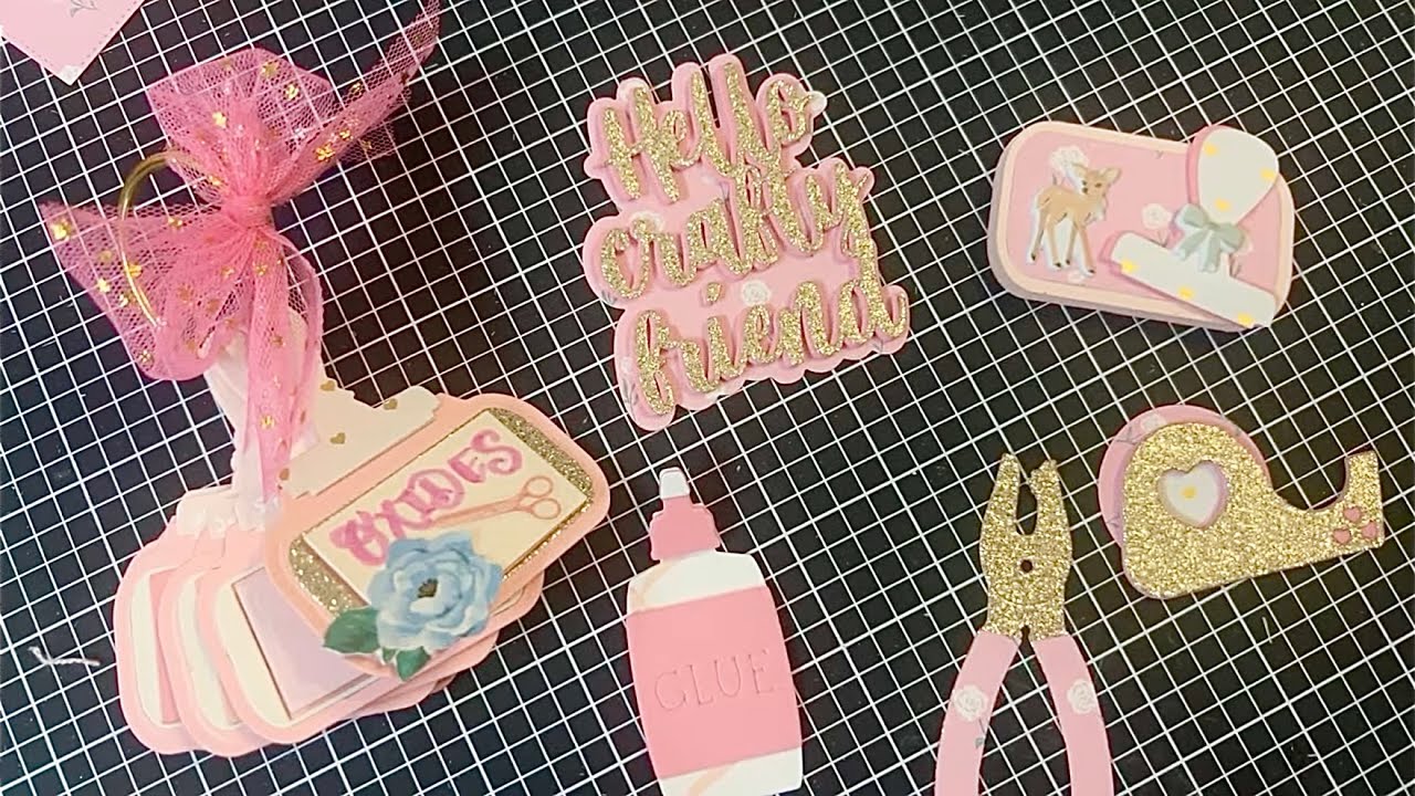 Scrapdiva Designs Crafty Dies Project Shares and Tutorial Maggie Holmes Embellishments YouTube