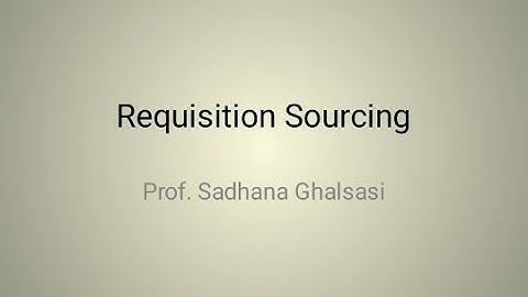 Requisition Sourcing | SAP MM Sourcing | Material Sourcing | Processing requisitions in MM