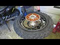 How I Change Tubliss Dirt Bike Tires (audio overdub version)