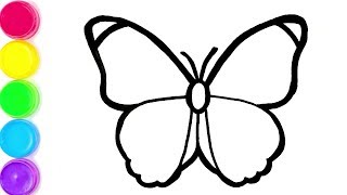 COMO DESENHAR UMA BORBOLETA  HOW TO DRAW A BUTTERFLY 