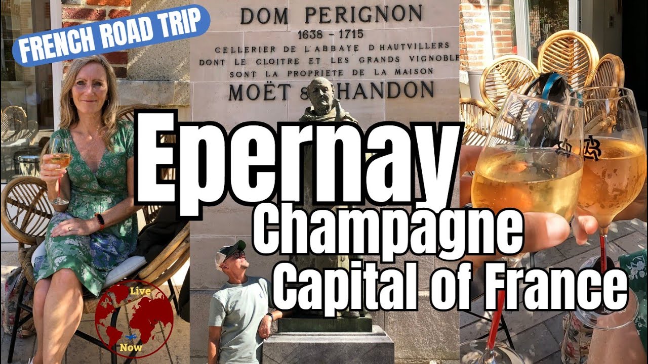 Champagne Tasting in EPERNAY. Our Free Village Van Park Turned Out Even Better! & at Harvest Time