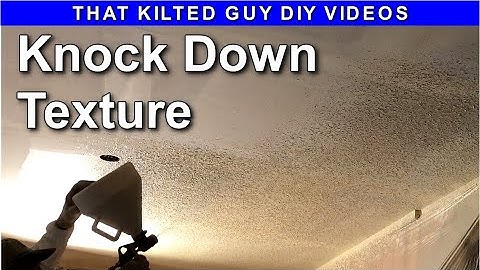 Live, Spraying a Knockdown Texture with a Hopper Sprayer, by That Kilted Guy DIY