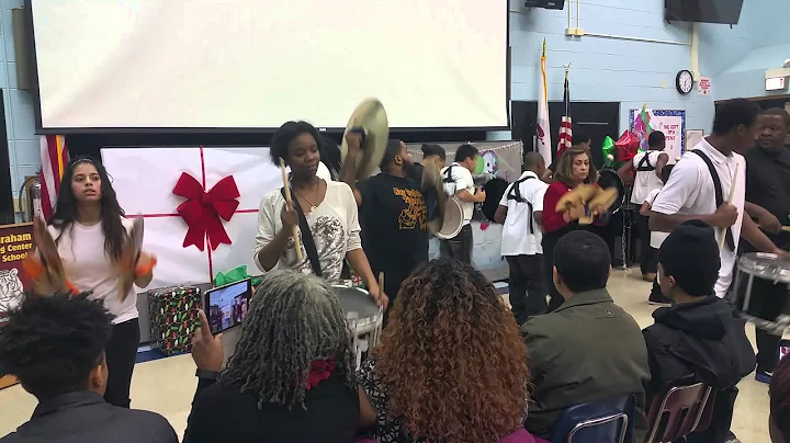 Ray Graham Drumline Christmas performance pt 1