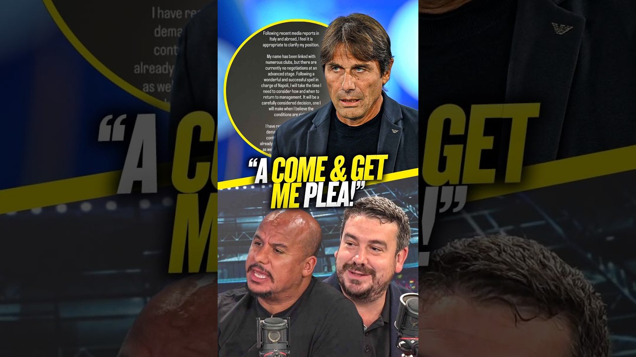 Alex Crook reacts to Antonio Conte's statement amid Manchester United links! 🔴👀