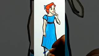 Wendy |Peter Pan|#shorts #art #drawing