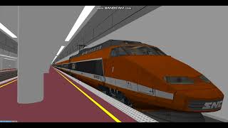 Openbve TGV PSE Orange 01- 02 Departing at Terminal KM 0