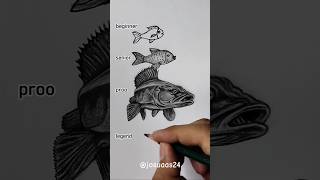how to draw a fish 😳😱🔥 #josuaas24 #art #drawing #shorts