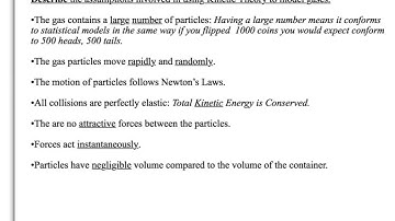 A Level Physics: AQA: Thermal Physics: Kinetic Theory