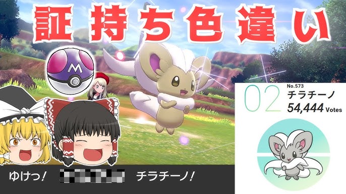 人気投票2位 チラチーノの証持ち色違いを捕まえに行く ゆっくり実況 ポケモン剣盾part13 Youtube 人気投票2位 チラチーノの証持ち色違いを捕まえに行く ゆっくり実況 ポケモン剣盾part13 Youtube