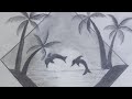 How to darw scenery in shade