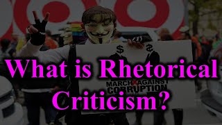 What is Rhetorical Criticism The Basic Terminology