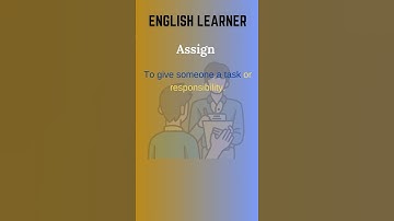 English Word - Assign - Meaning With An Example  #englishwords #english #Assign