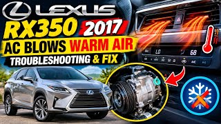 Lexus RX 350 AC Blows Warm Air? Open Pressure Circuit Fix (2016–2017)