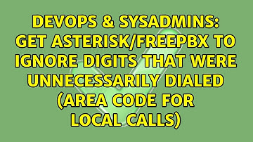 Get Asterisk/Freepbx to ignore digits that were unnecessarily dialed (area code for local calls)