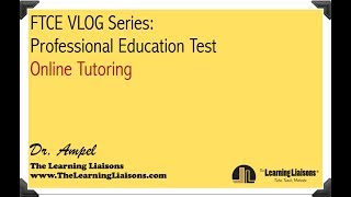Https://www.thelearningliaisons.comdr. ampel offers 1-1 tutoring
online and in-person for the professional education test. watch as dr.
a goes through few...