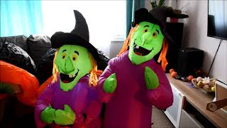 Lighted Witch Halloween Inflatable Airblown - unboxing plus extra
