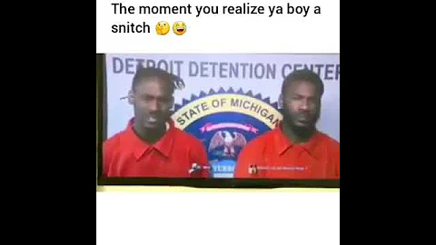 The moment you realize your boy a snitch