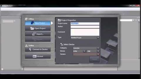 Creating a new FH Vision Project using Sysmac Studio