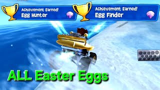 All Easter Eggs with Achievements | Beach Buggy Racing 60FPS