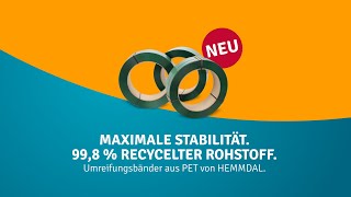 Zuverlässige, nachhaltige Sicherung für Ihre Ladung – mit recyceltem PET-Umreifungsband von HEMMDAL