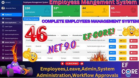 EP 46 Employees Management System With EFCore,MS SQL ASP.NET.CORE,Multiple User Approval Workflows🚀💥