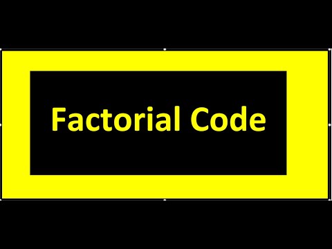 Factorial Code Using Recursion Method