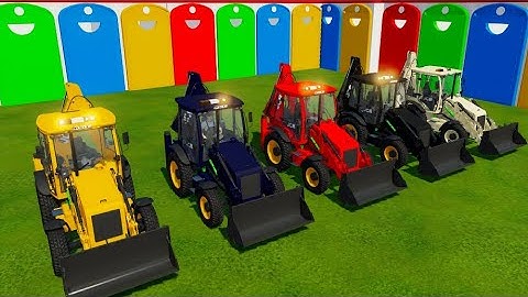COLOURS OF LOADER ! JCB BACKHOE LOADER IN FS22 FARMING SIMULATOR 22  11 NOVEMBER 2024
